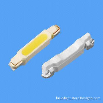 1.20mm Side View Blue Chip LEDs with Wide Viewing Angle and White SMT Package, RoHS Mark